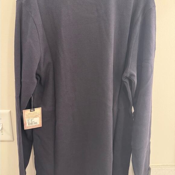 Old Ranch Men’s Waffle Knit Long Sleeve Shirt NWT | Navy | Size Small - Picture 8 of 9